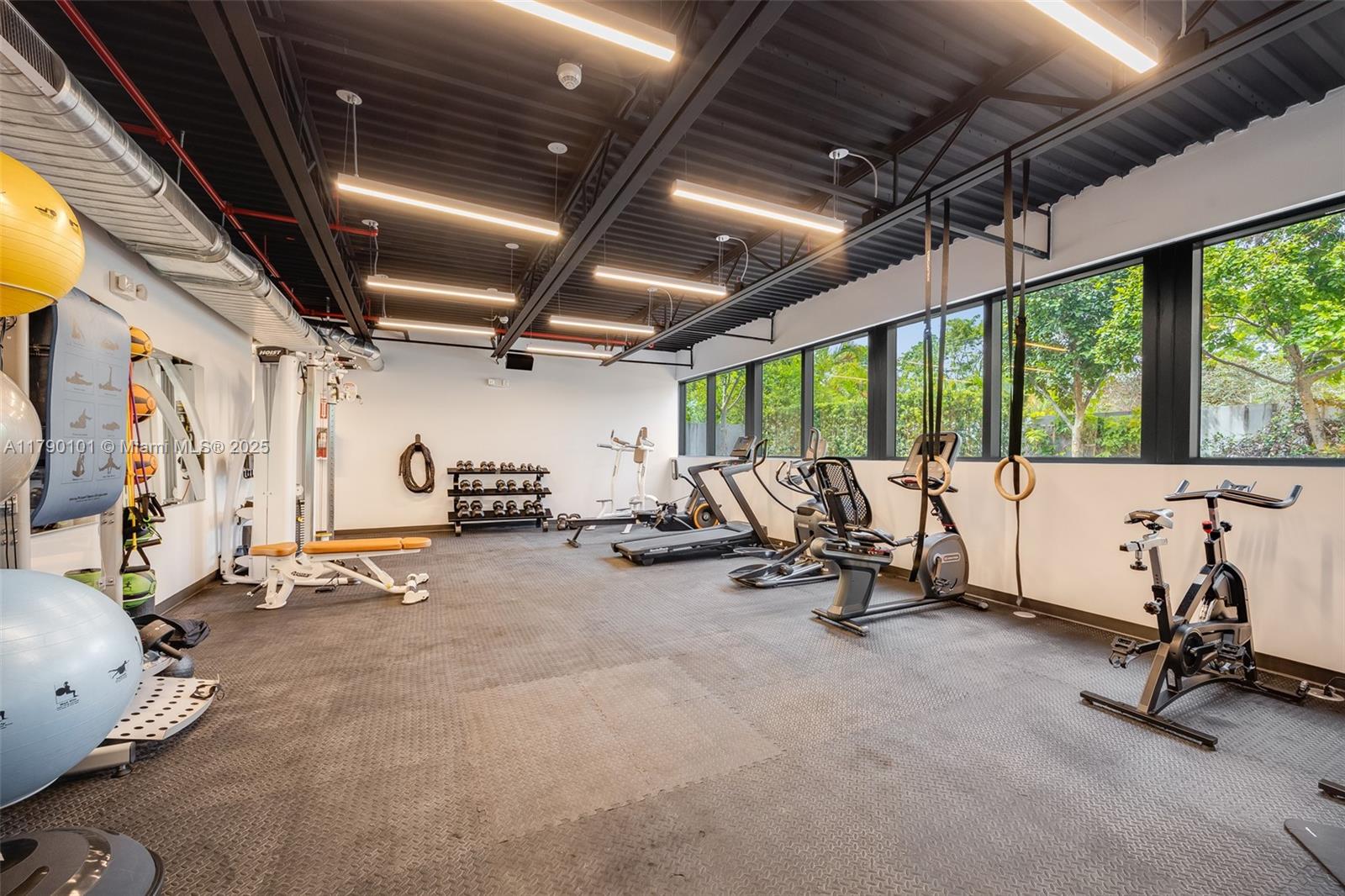 3156 Southwest 27th Avenue, Unit 402 Miami, FL 33133 - Photo 16 of 28 a view of a room with gym equipment