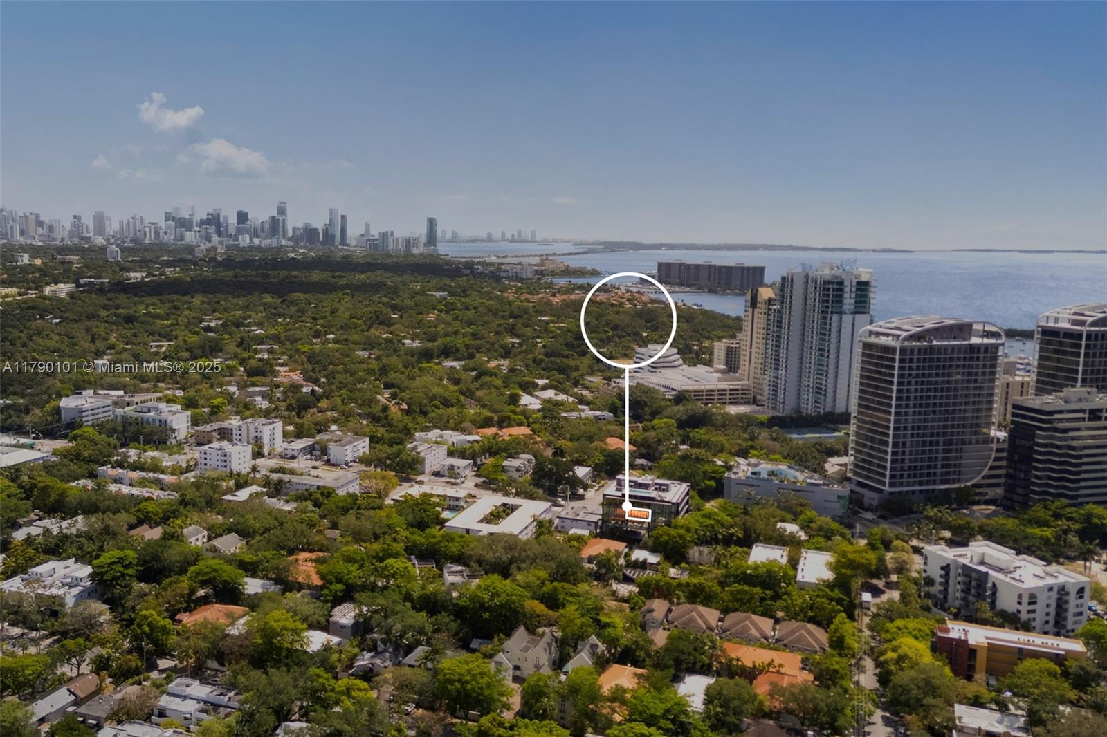 3156 Southwest 27th Avenue, Unit 402 Miami, FL 33133 - Photo 27 of 28 a view of a city from a building