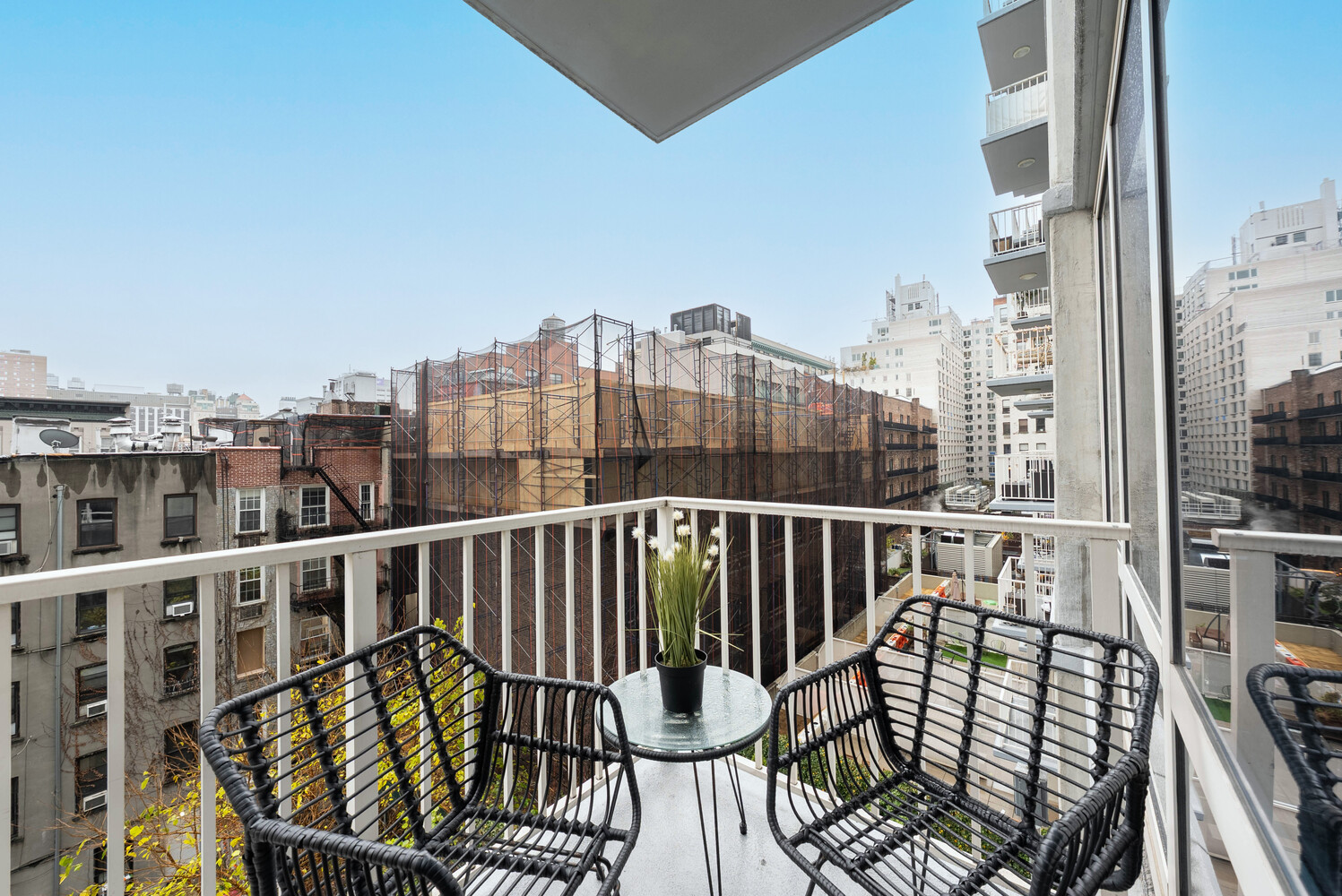 340 East 23rd Street, Unit 5M Manhattan, NY 10010 - Photo 13 of 15 a view of balcony with furniture
