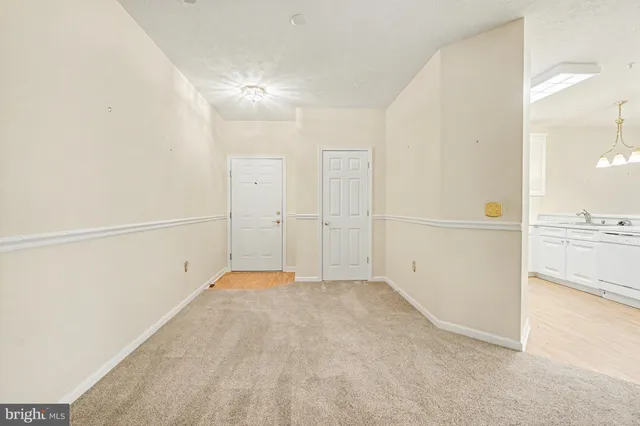 a view of empty room