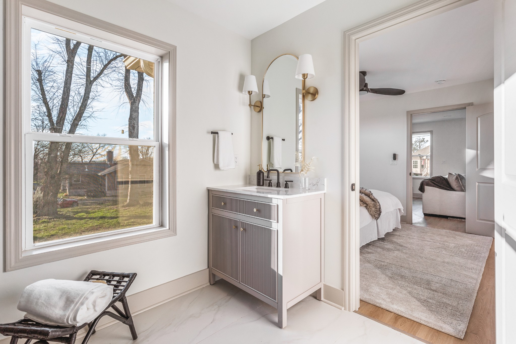 104 Legion Drive Old Hickory, TN 37138 - Photo 17 of 26 a en suite spacious bathroom with a double vanity sink and a window