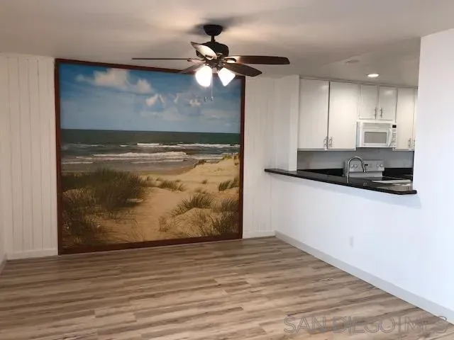 a view of a kitchen with a stove
