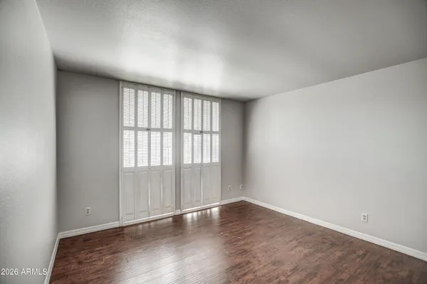 a view of an empty room