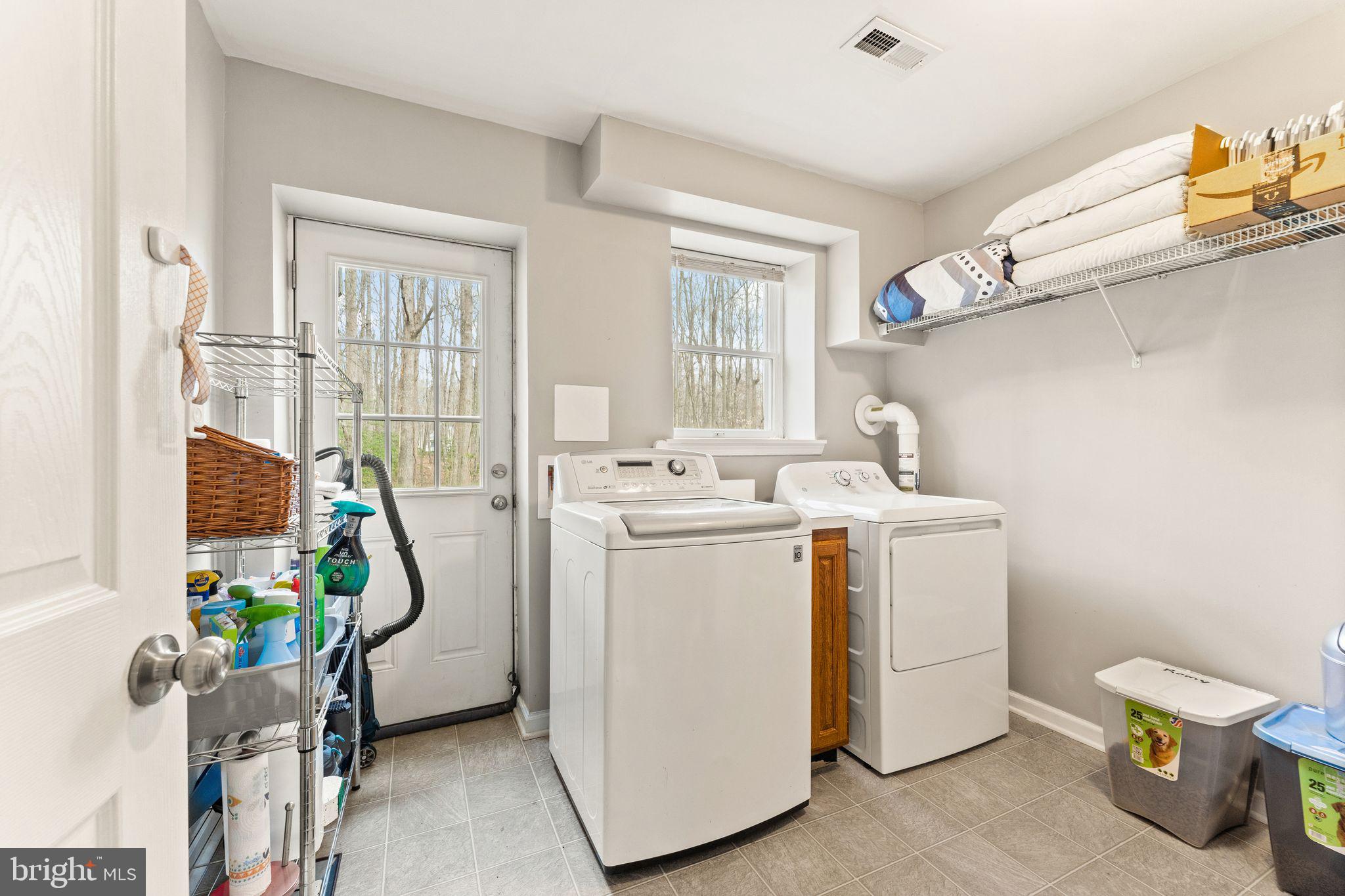 12427 Wright Way Bealeton, VA 22712 - Photo 41 of 55 Laundry Room with Walk out to Rear Yard