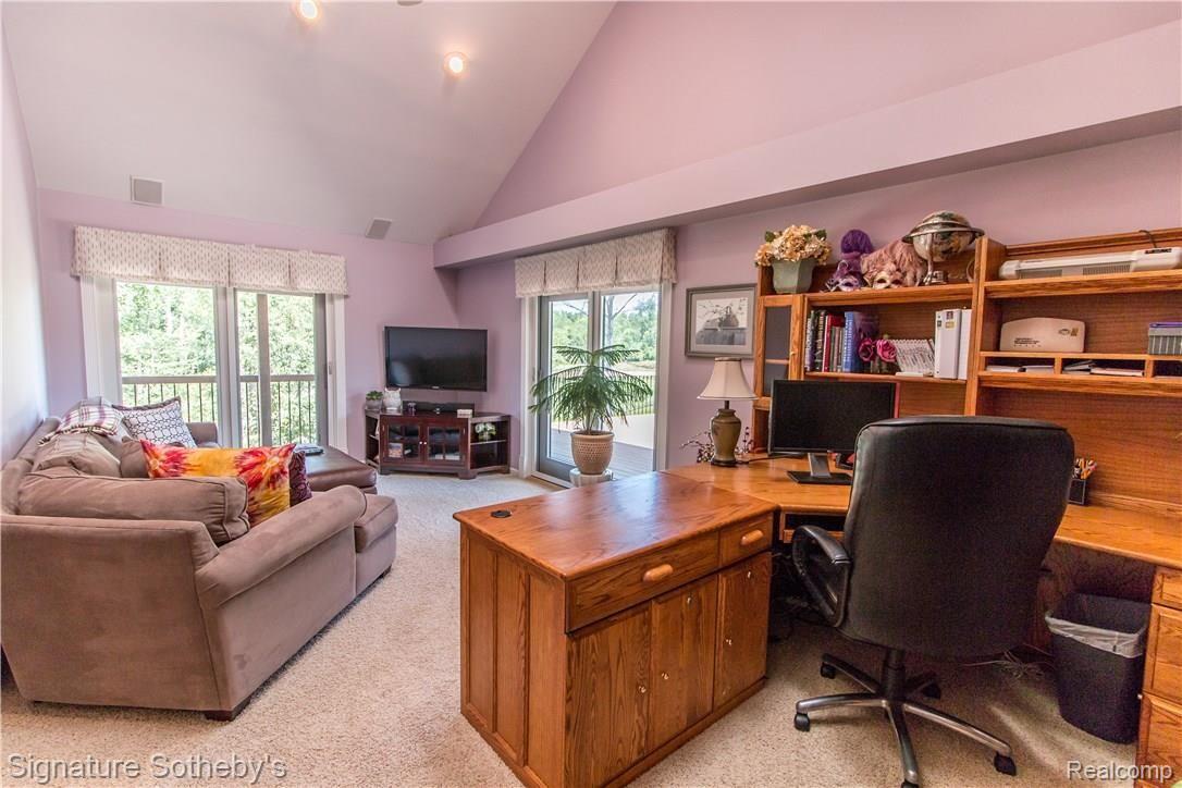 1400 Dockham Road Columbiaville, MI 48421 - Photo 47 of 73 First Floor Den to Walkout Balcony