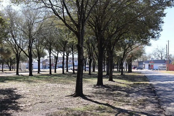 a view of road with trees