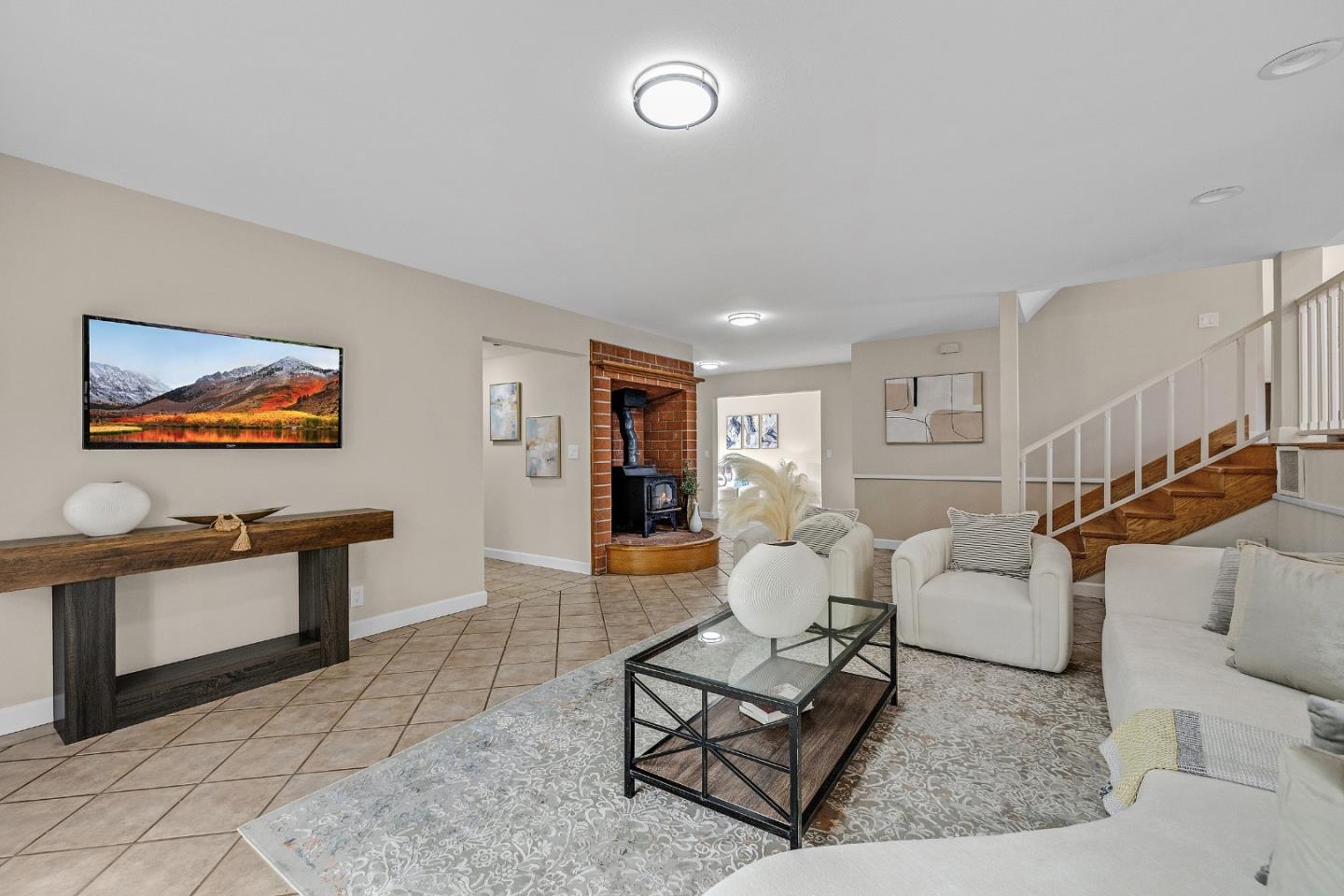 463 Becado Place Fremont, CA 94539 - Photo 17 of 74 a living room with furniture and a flat screen tv