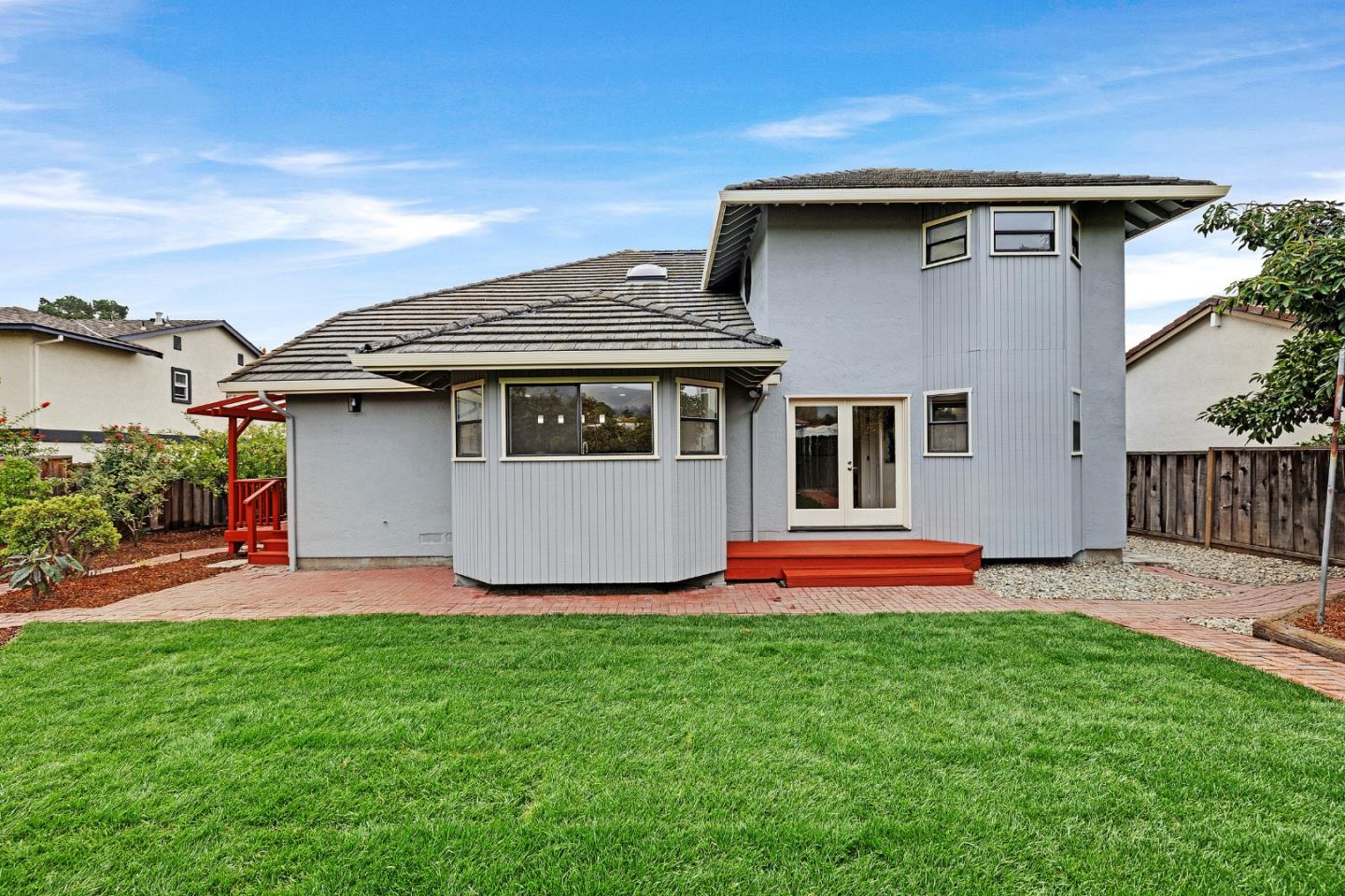 463 Becado Place Fremont, CA 94539 - Photo 41 of 74 a front view of a house with a yard table and chairs