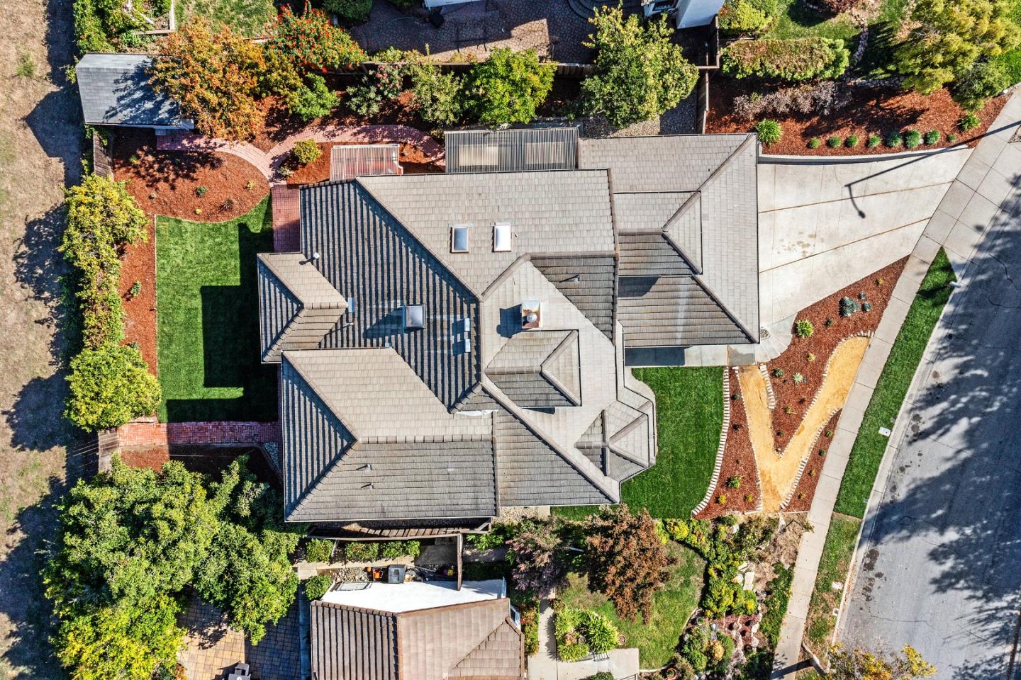 463 Becado Place Fremont, CA 94539 - Photo 61 of 74 an aerial view of a house with a yard