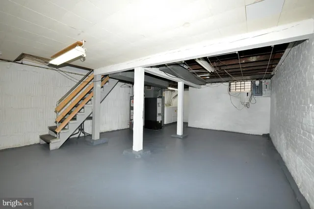 a view of storage and utility room