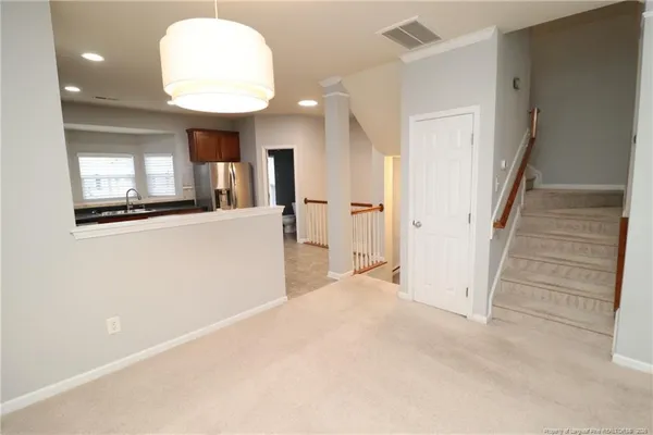 en view interior of the house and hallway
