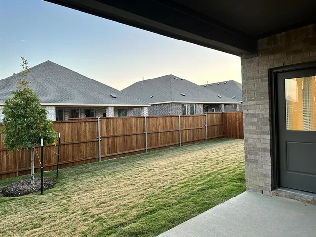 a backyard of a house