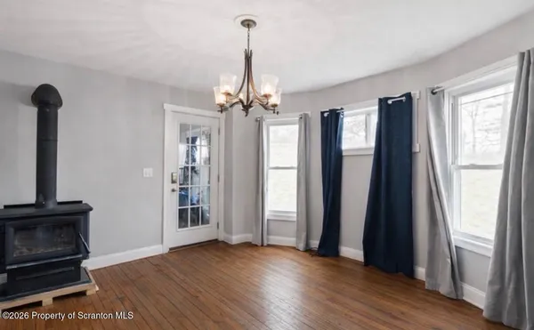 a view of a livingroom and dining room