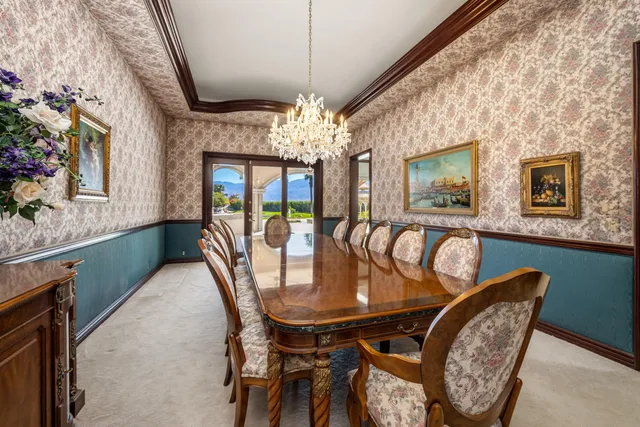 a view of a kitchen with a swimming pool