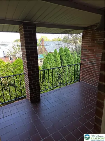 a view of a garden from a window