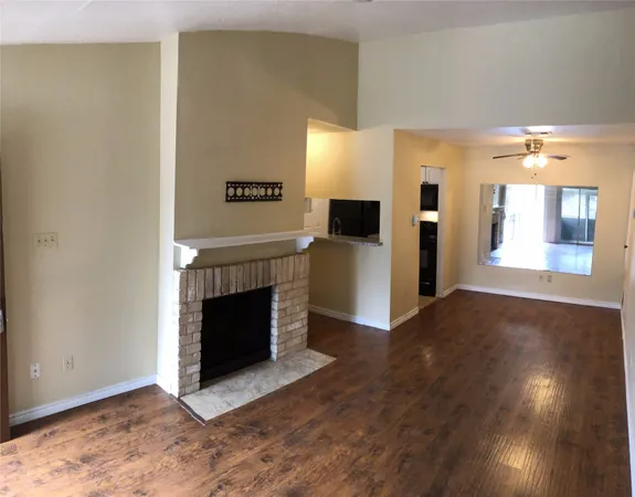 a view of a livingroom with a fireplace
