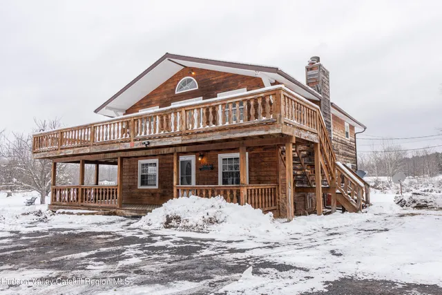 a view of a lake from a window