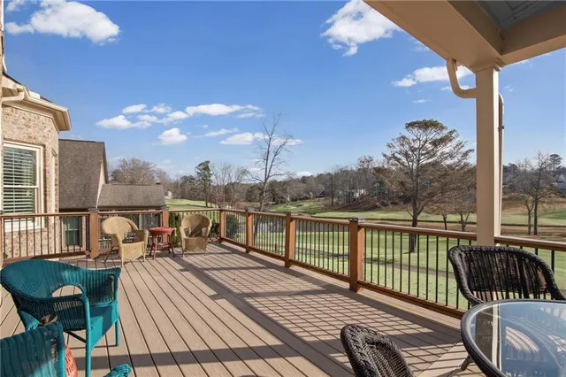a view of a yard with an outdoor space