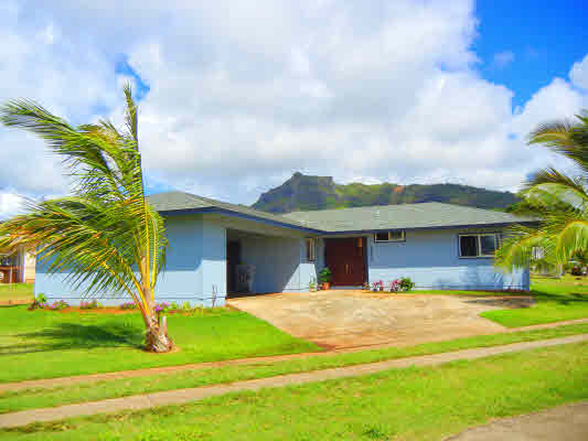 4800 Nonou Road Kapaa, HI 96746 - Photo 1 of 20 a view of a house with a yard