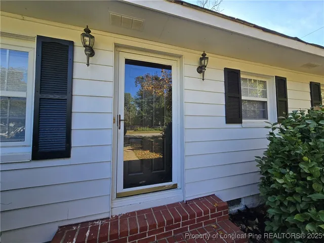 a view of front door