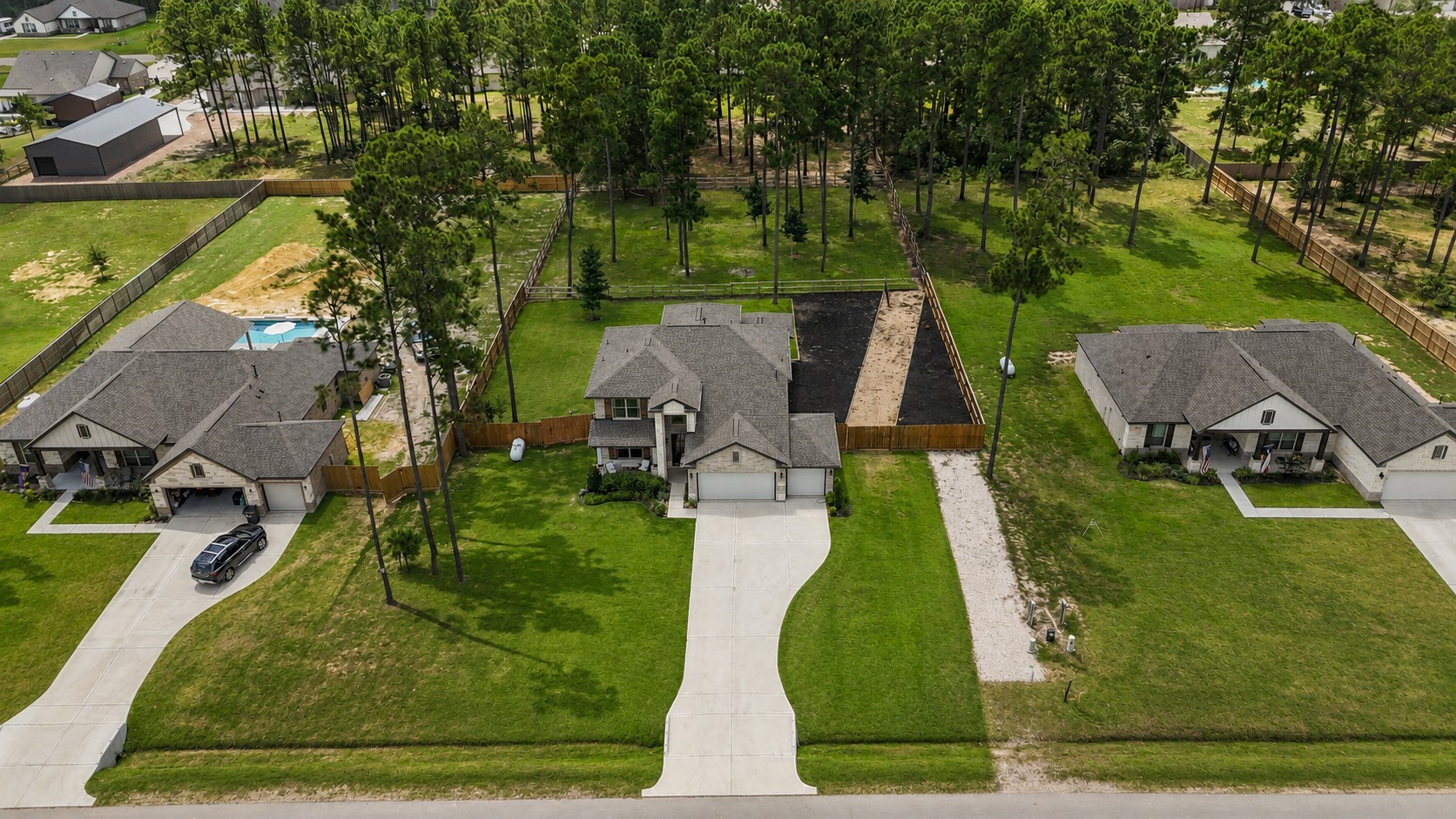 13432 Maverick Trail Road Conroe, TX 77303 - Photo 43 of 50 Notice the two sections of the backyard separately fenced
