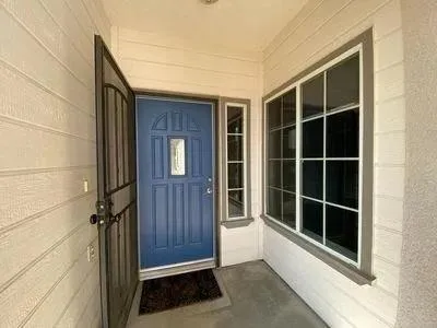 a view of front door