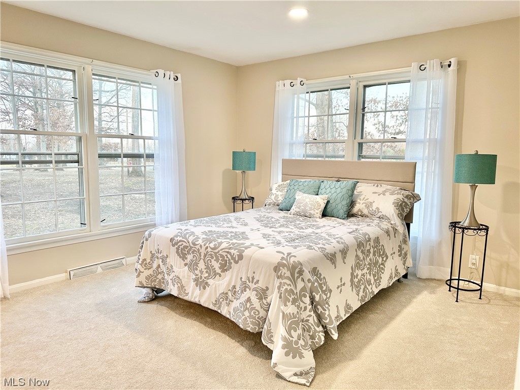 6130 Renninger Road New Franklin, OH 44319 - Photo 11 of 30 Bedroom featuring recessed lighting, new carpet and multiple windows