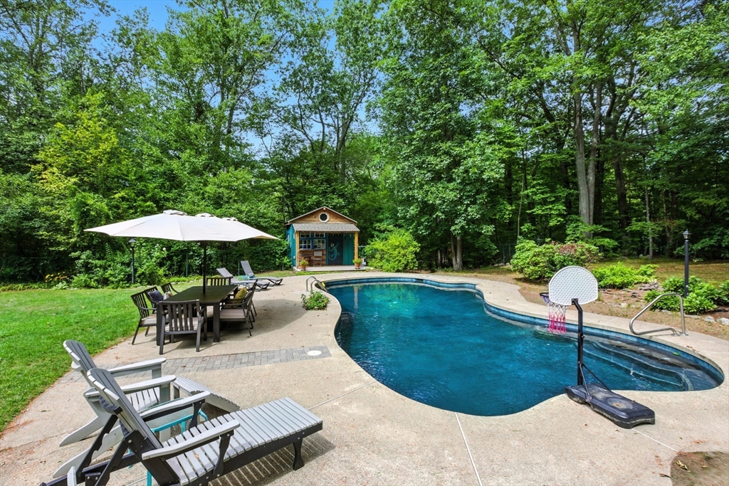 61 Pond Street Boxford, MA 01921 - Photo 4 of 38 a view of a backyard with sitting area