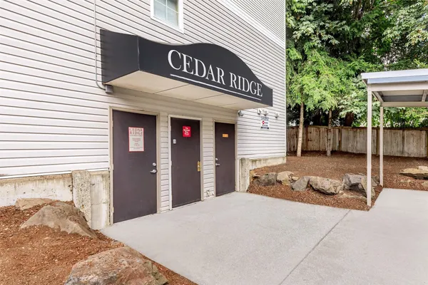 a view of a entryway door front of house