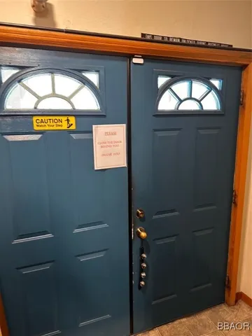 a view of water heater door of a house