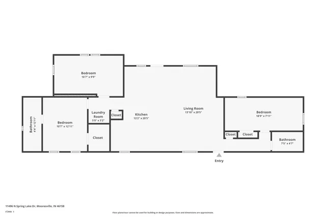 $1 | 11496 North Spring Lake Drive, Mooresville, IN 46158