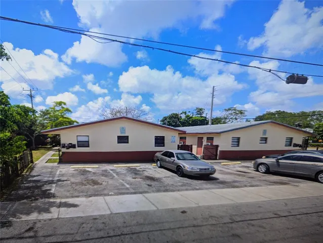 a view of a house with a patio