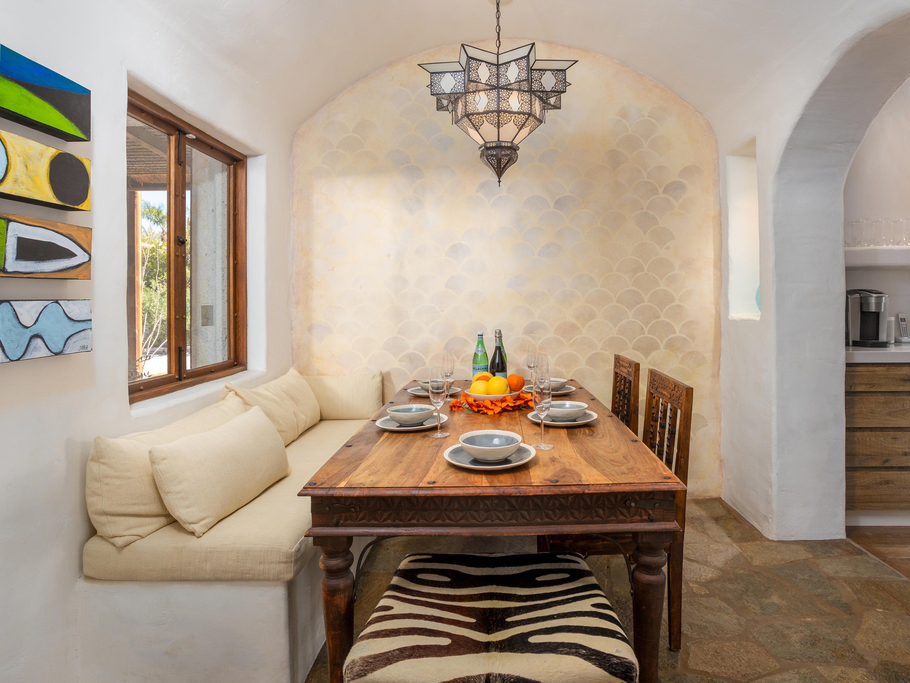 71607 Sahara Road Rancho Mirage, CA 92270 - Photo 13 of 40 a view of a dining room with furniture window and outside view