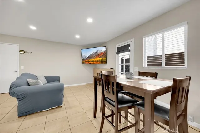 a workspace with furniture and window