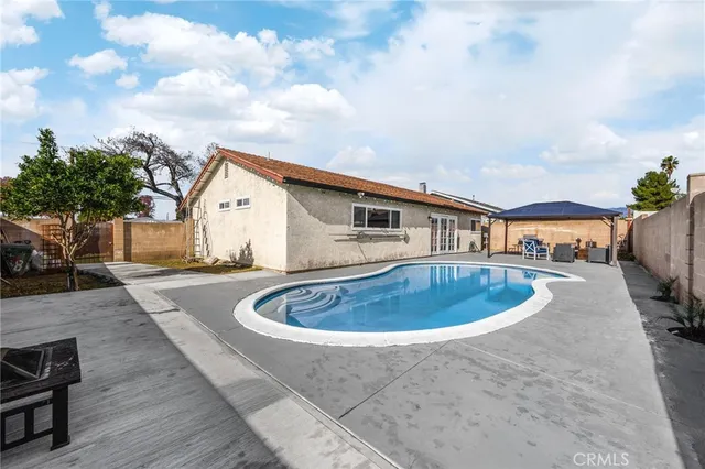 a view of outdoor space yard and swimming pool