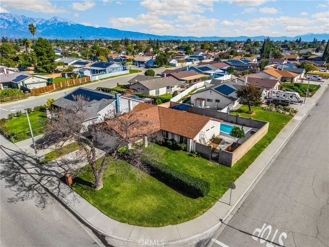 an aerial view of a city