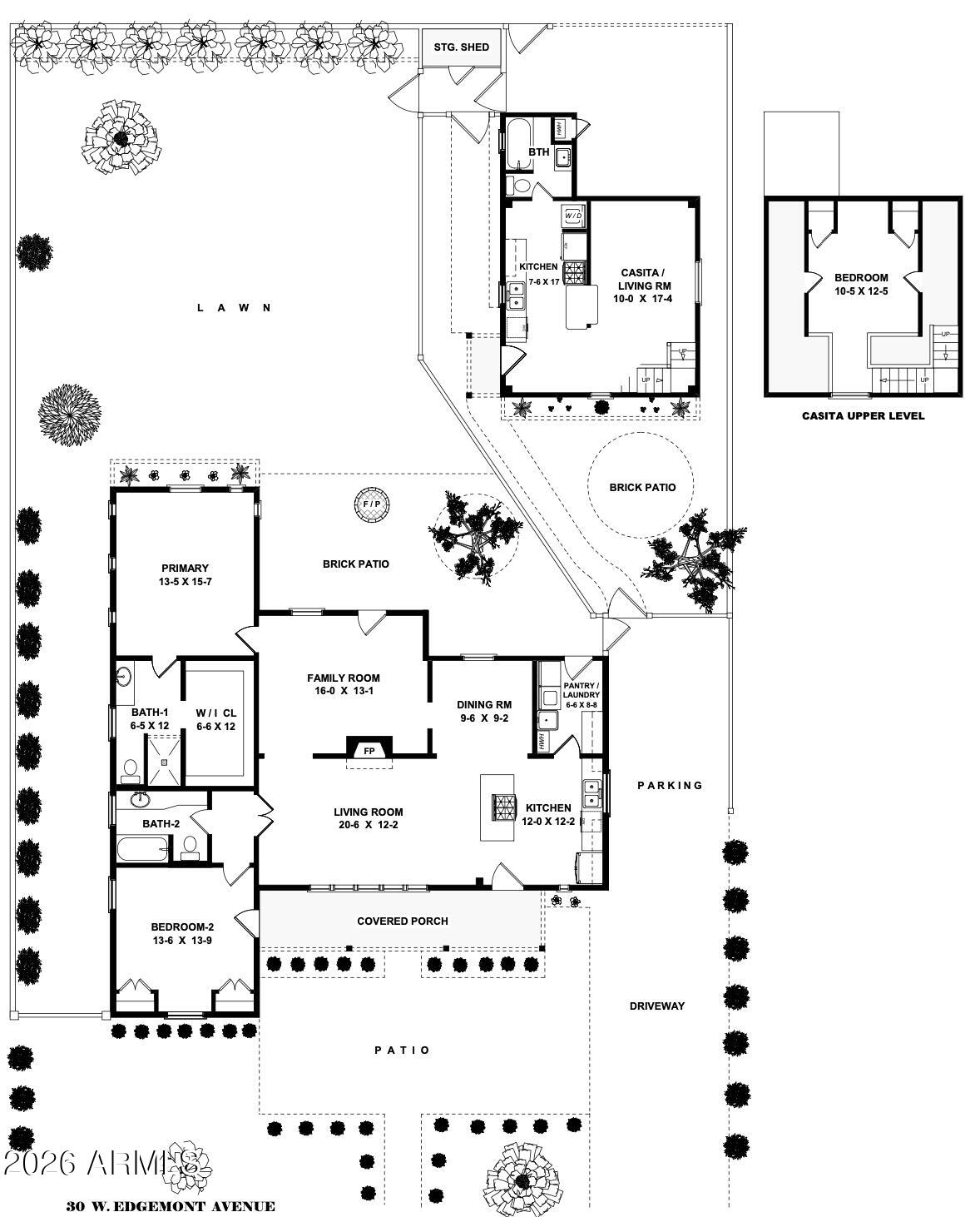 30 West Edgemont Avenue Phoenix, AZ 85013 - Photo 68 of 68 Floor Plan
