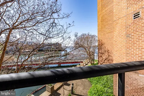 a view of city from the balcony