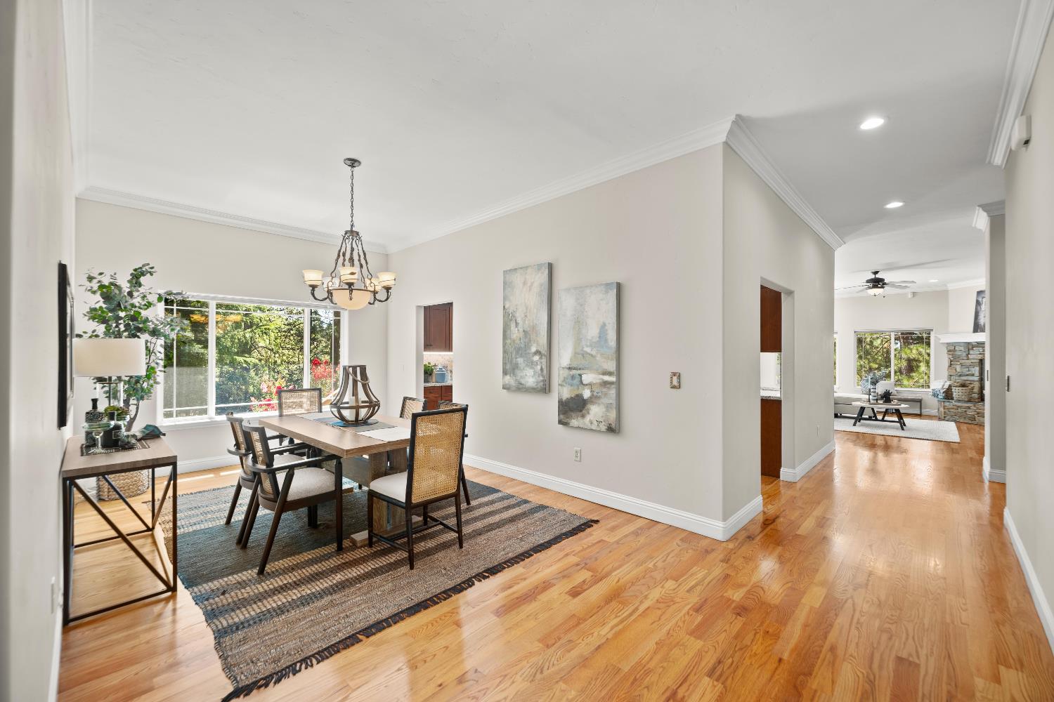 943 Eden Valley Road Colfax, CA 95713 - Photo 17 of 82 a view of a dining room with furniture window and wooden floor