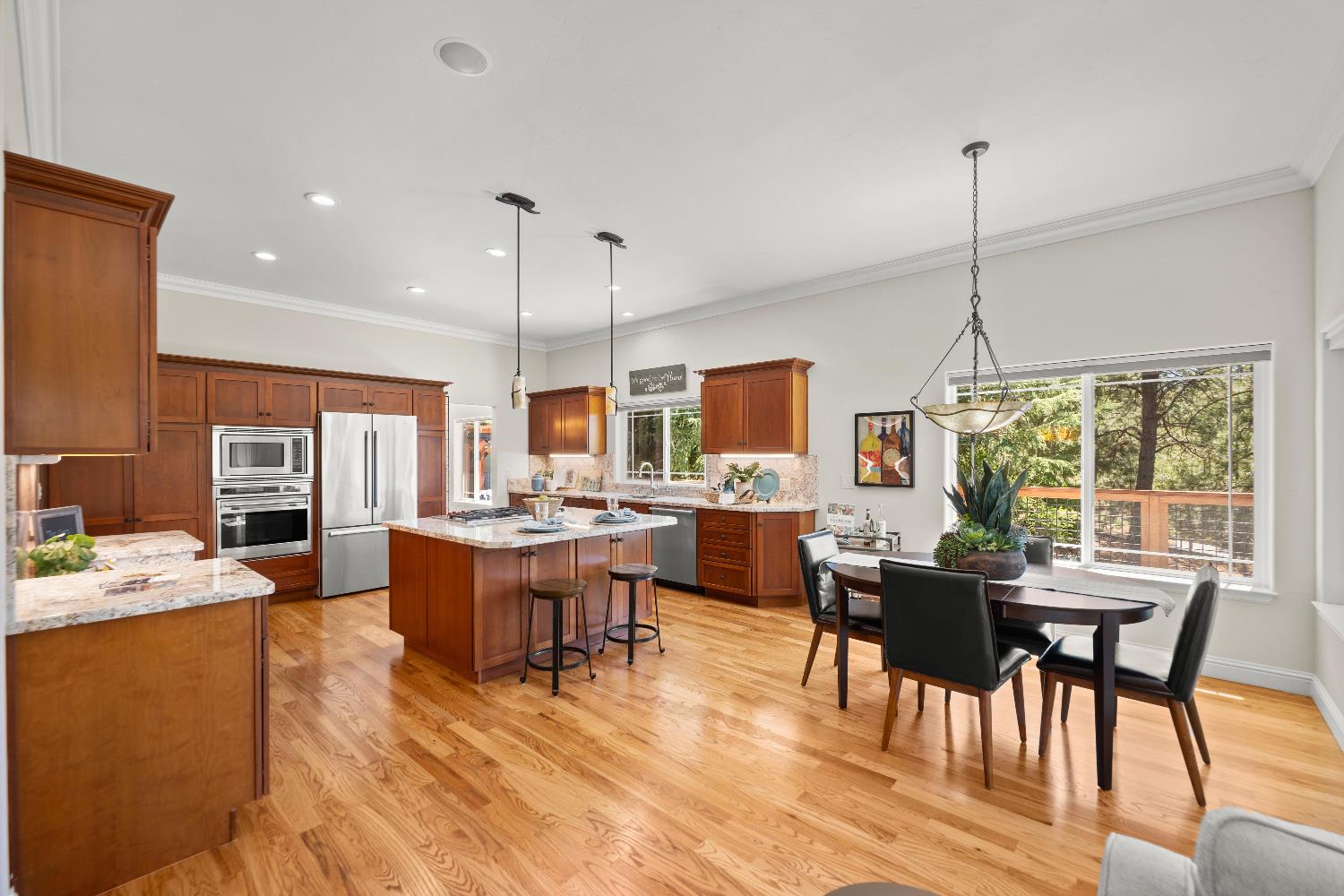 943 Eden Valley Road Colfax, CA 95713 - Photo 24 of 82 a view of a dining room with furniture window and outside view