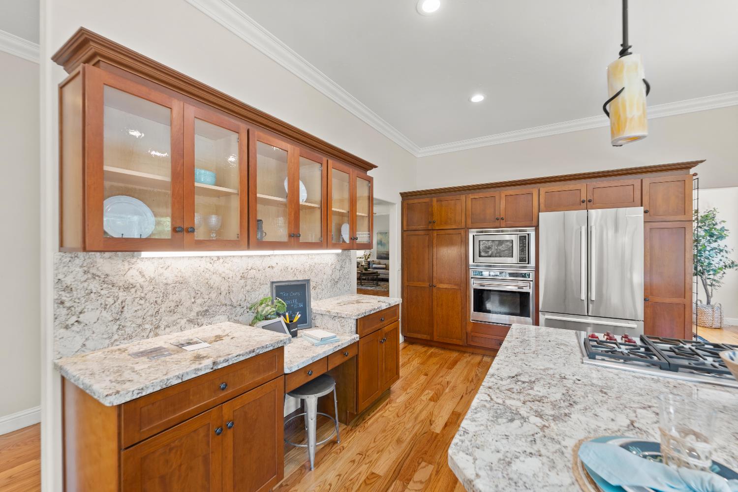943 Eden Valley Road Colfax, CA 95713 - Photo 30 of 82 a spacious bathroom with a granite countertop sink and a mirror