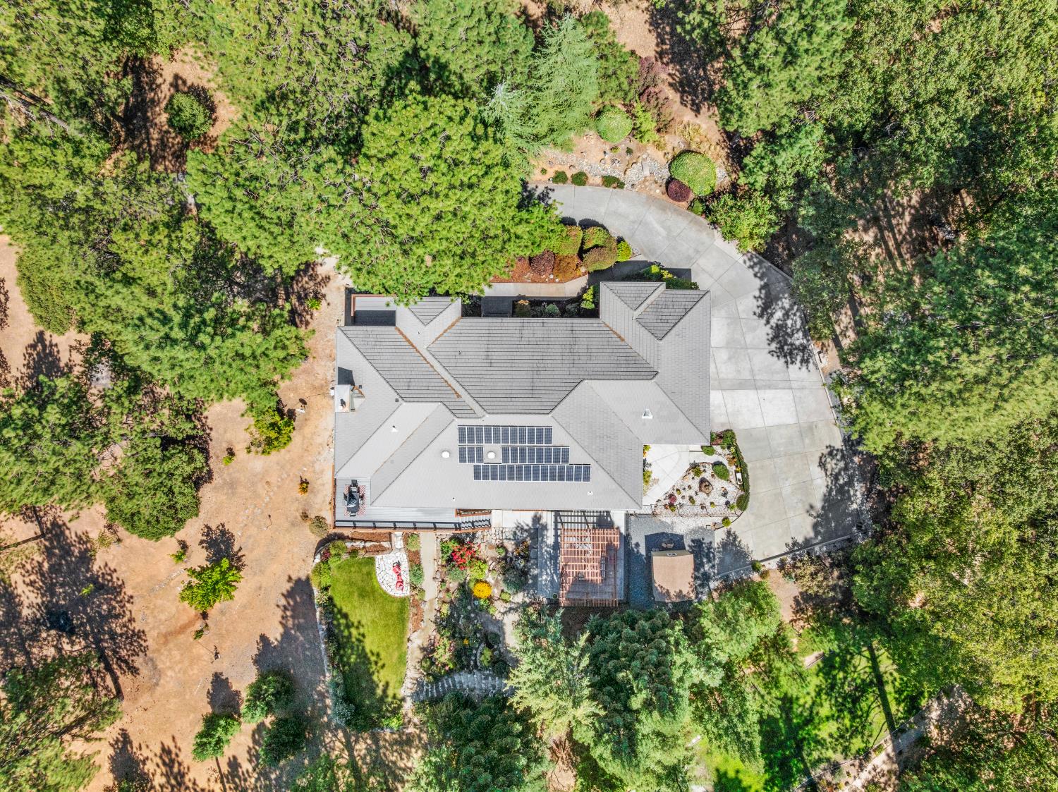 943 Eden Valley Road Colfax, CA 95713 - Photo 73 of 82 an aerial view of a house with yard swimming pool and outdoor seating