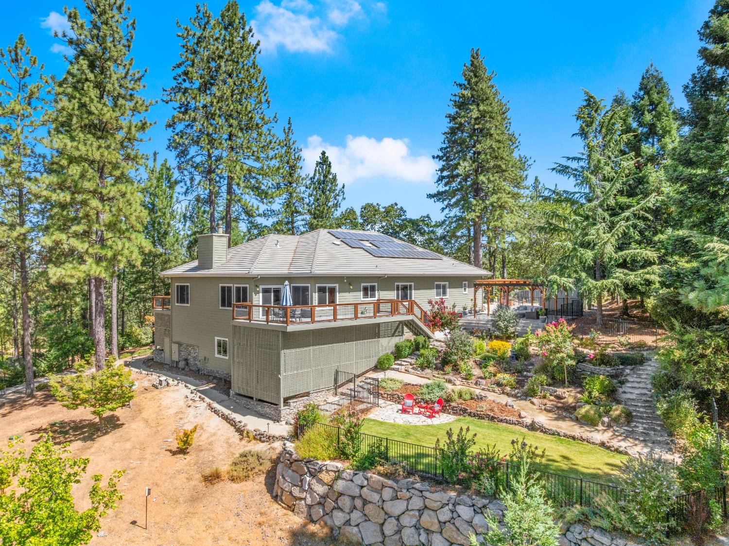 943 Eden Valley Road Colfax, CA 95713 - Photo 74 of 82 a view of a house with yard and sitting area