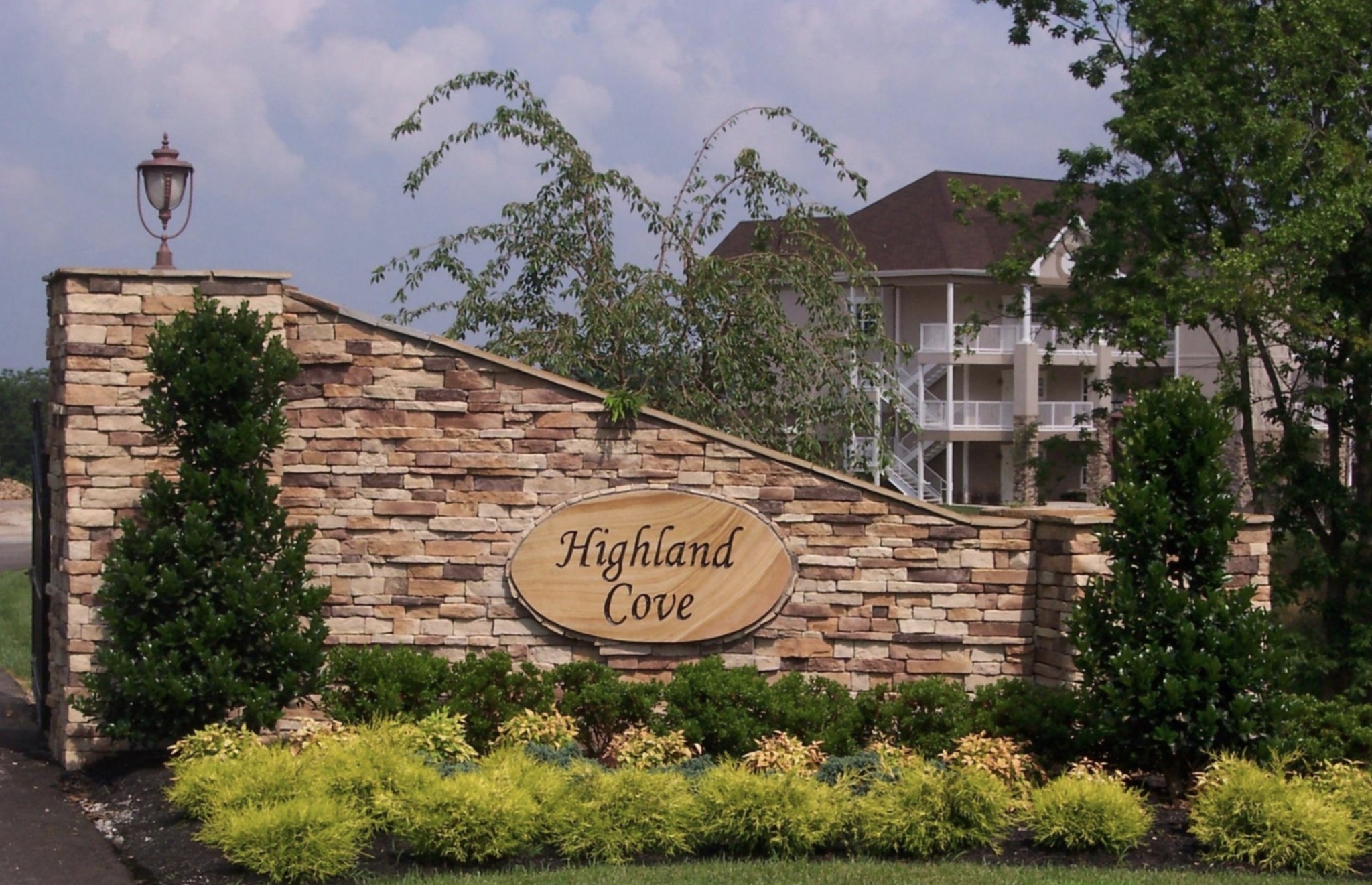 a sign on the side of a building