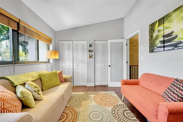 a view of entryway with flower pots