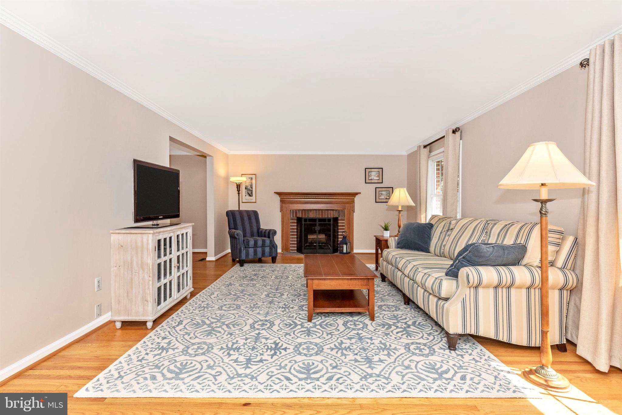 708 Blue Hill Road Wallingford, PA 19086 - Photo 5 of 61 Living Room with Fireplace