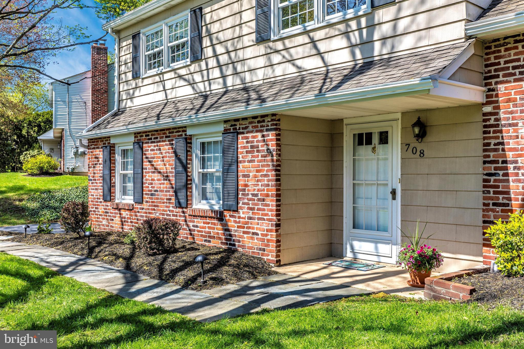 708 Blue Hill Road Wallingford, PA 19086 - Photo 44 of 61 Walkway to Covered Entry