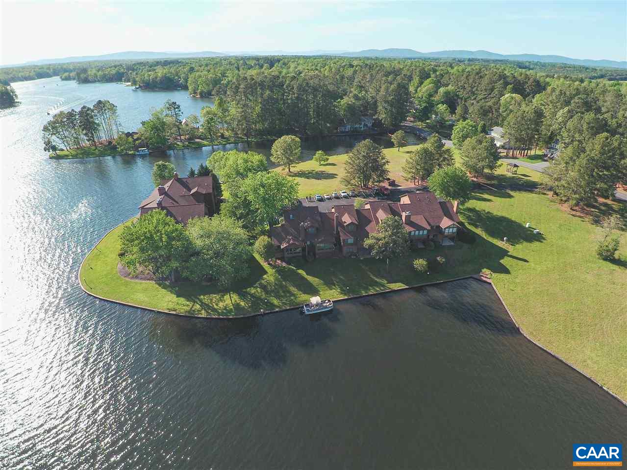a view of a lake from a balcony