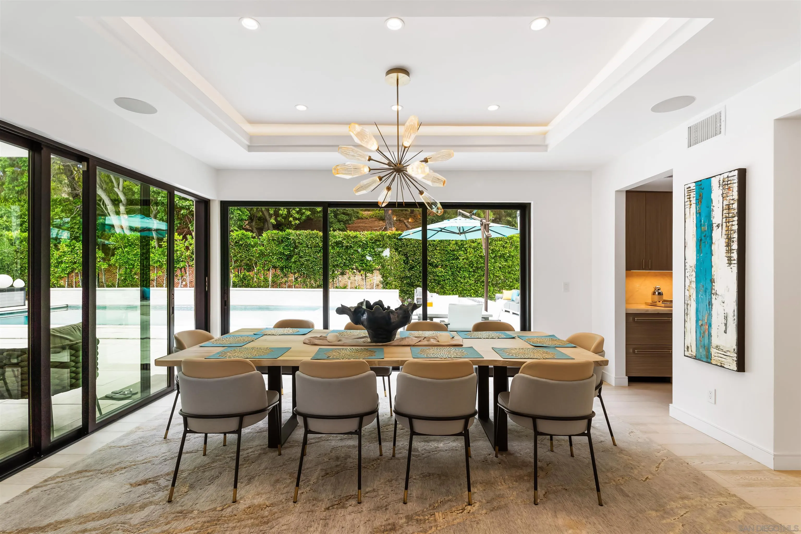 6887 Avenida Andorra La Jolla, CA 92037 - Photo 12 of 75 a view of a dining room with furniture window and outside view