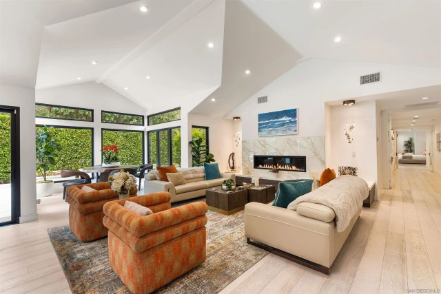 a view of a dining room with furniture window and outer view